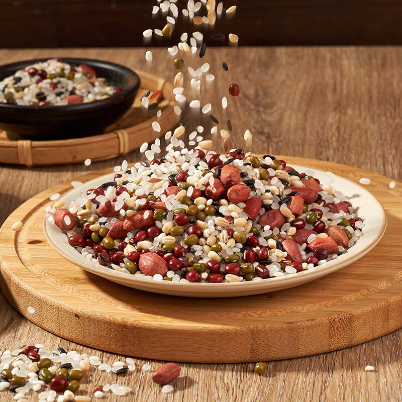 吾谷为伴八宝粥米2斤 腊八粥 红豆 绿豆 花生 黑米 红米 五谷杂粮