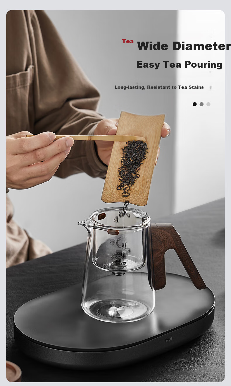 YIHUTEA Magnetic Floating Cup Tea Infuser without Handle, One-Button Drainage, High-End Office Tea Set, Tea-Water Separation Cup, Home Tea Maker 5