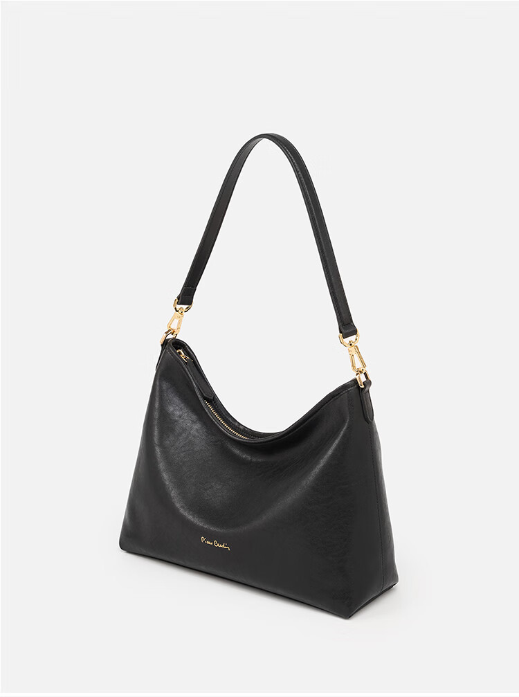 Pierre Cardin Hobo Handbag, Top-Grain Leather, Shoulder Crossbody Women's Bag, Gift for Girlfriend on May 20th, Black, with Free Gift Box 11