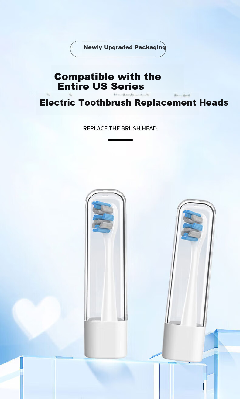 Dong Nai Lun Compatible with Usmile Electric Toothbrush Heads, Universal Replacement Brush Heads for Y30, Y30PRO, Y20, Y10, P10, P20, P1, P3 Models, Marble No. 1 Individually Packaged 3