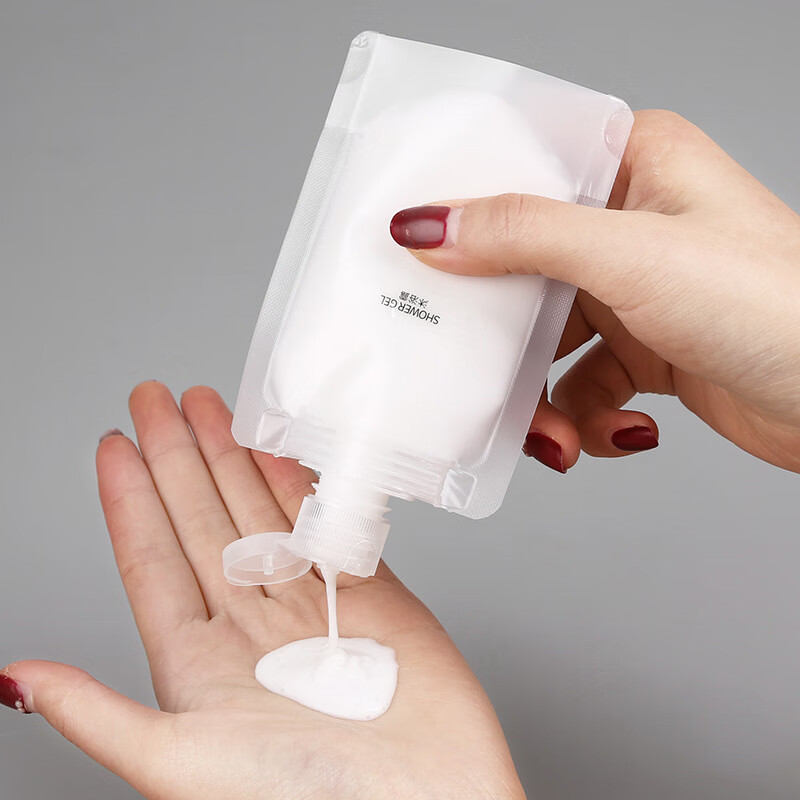 Leezi Travel Sample Bags, Cosmetic Lotion Samples, Portable Disposable Dispensing Bottles, 5 Pieces, 30ml Each