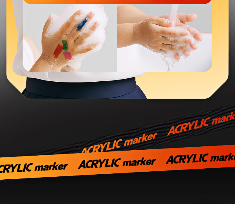 M&G 36-Color Acrylic Marker Pens Set with Direct Ink Bag, Children's Student Drawing and Graffiti Markers, Hand-Painted Coloring Pens, Back-to-School Gift APMT80J5 26