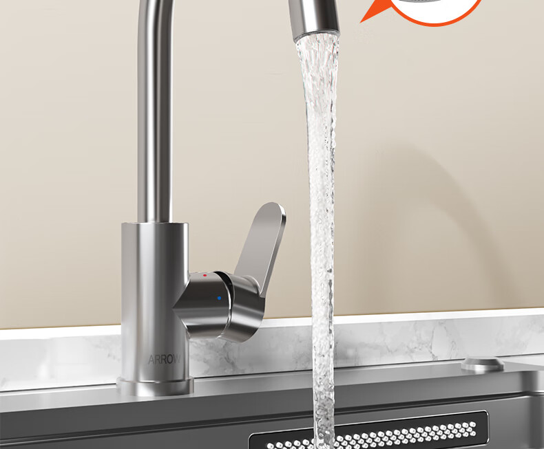ARROW Kitchen Hot And Cold Faucet with 360° Rotating Double Control Tap for Sink [Renovation Subsidy 15%] 14