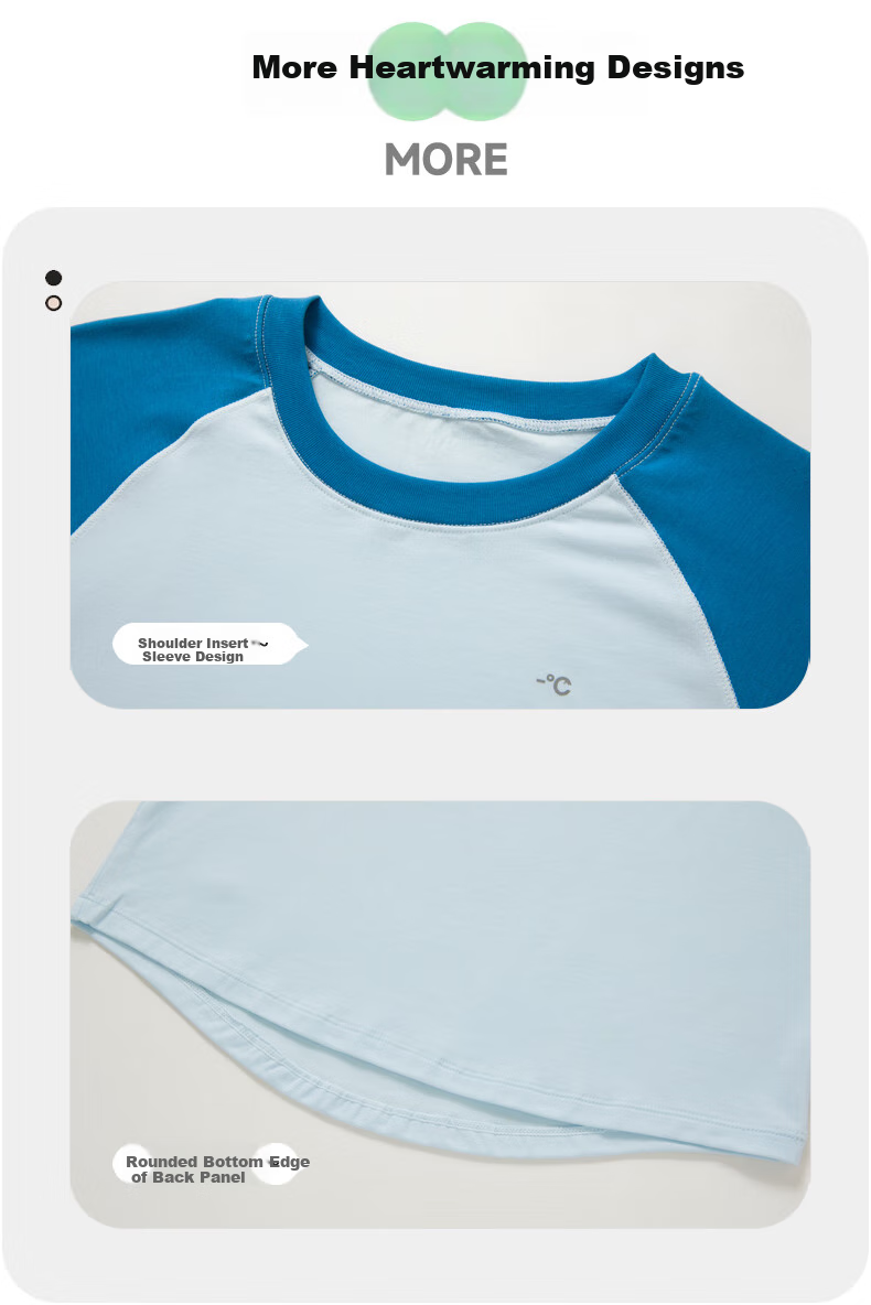 LangSha Children's T-Shirt, Boys' Short Sleeve, Girls' Summer Thin Top, Breathable Quick-Dry Class A Lyocell Loungewear Pajamas 6