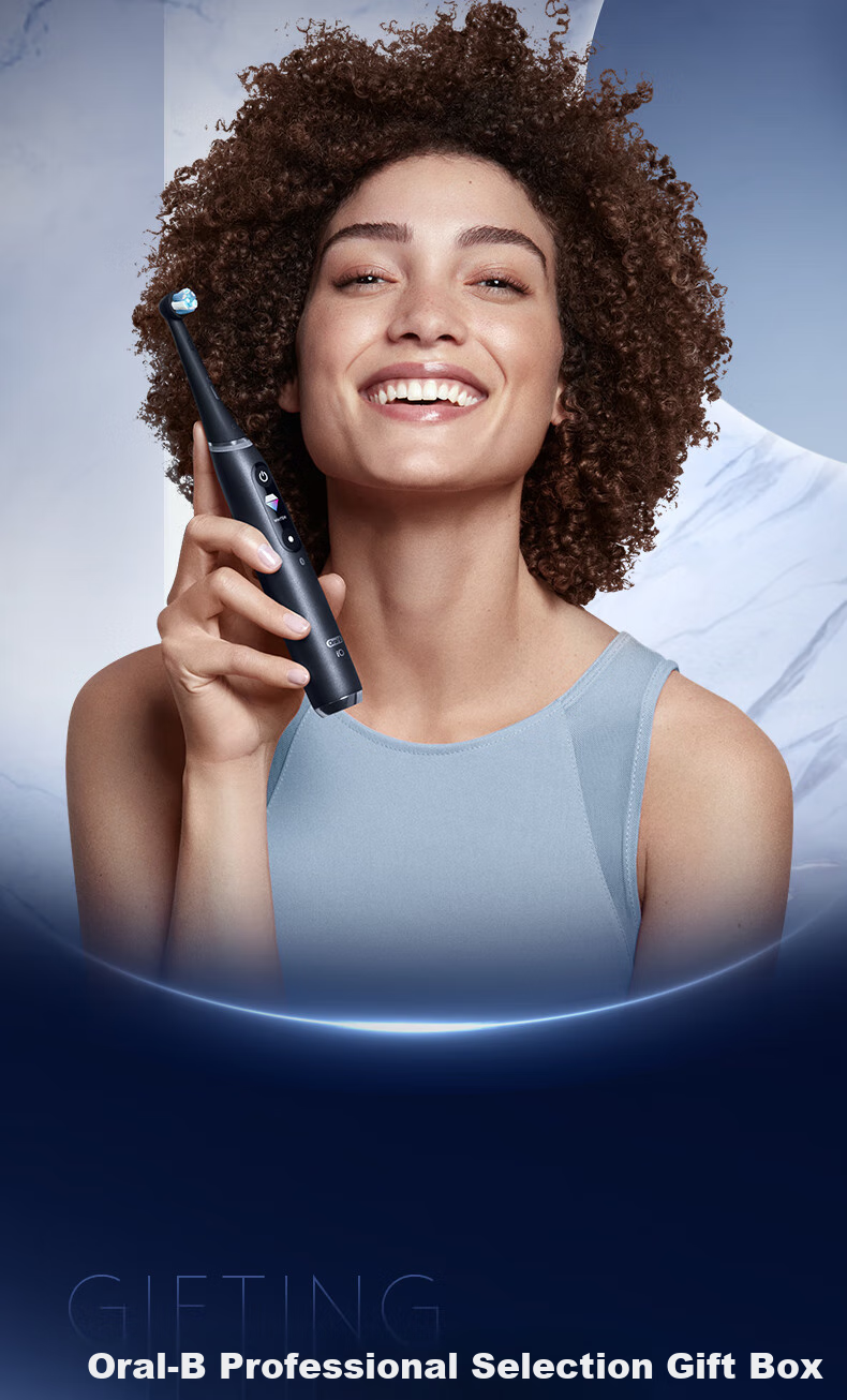 Oral-B German Imported Adult Electric Toothbrush IO9plus, Peak All-In Brush, White Selection Gift Box with 2 Brush Heads, Revolutionary Sonic AI Premium Brush, Gift for Couples, Teacher's Day Present 13