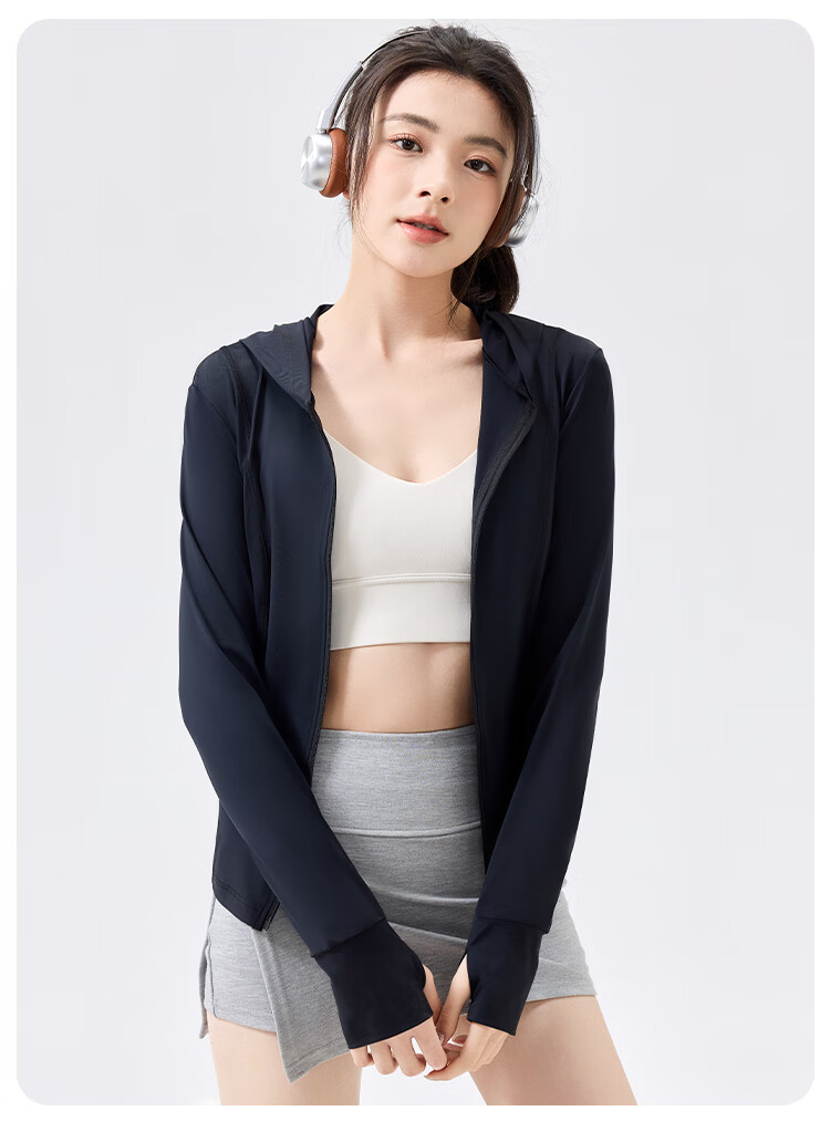 Miiow Ice Silk Sun Protection Jacket UV Protection Hooded Sun Shirt Summer Beach Skin Jacket 2026 New Women's UPF300+ 6