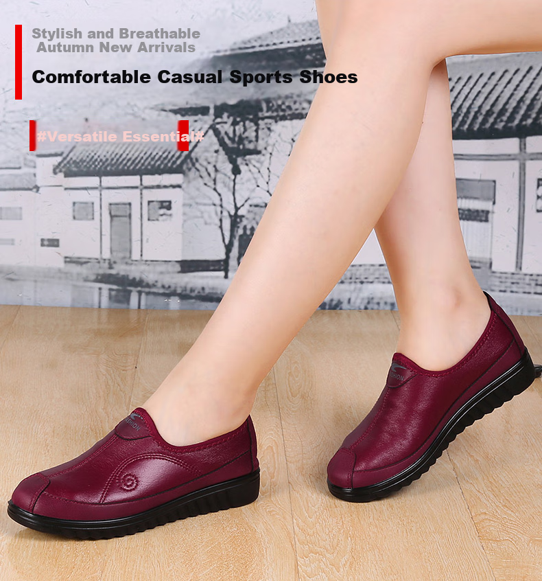 Ankang Old Beijing Cloth Shoes, Women's Soft-Soled Breathable Soft-Faced Shoes for Middle-Aged And Elderly, Lightweight Casual Round-Toe Shoes for Seniors AK77701 Black Size 40 1