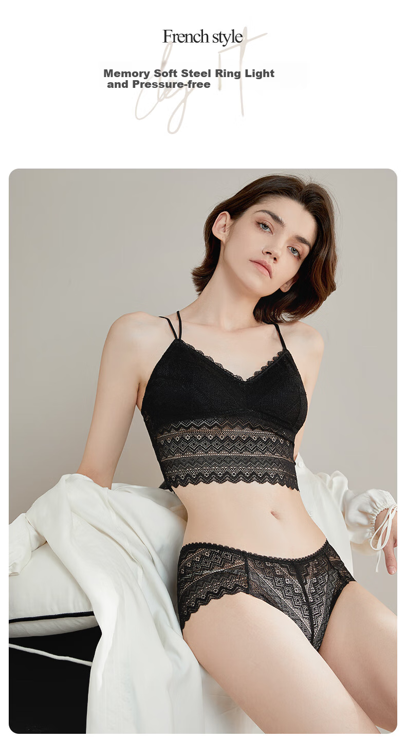MiiOW Women's Camisole Tank Top [Lace Cross Beautiful Back] Vest Bra One-Piece Can Be Worn As Outerwear Sexy Brassiere Inner Layer 4