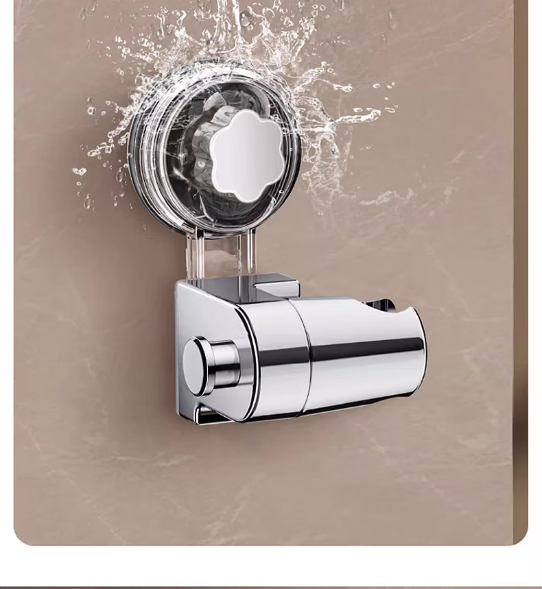 OPLSED [Germany] Shower Head Holder, No Drilling Required, Strong Adhesive Base, Shower Head Bracket with Hooks, Shower Support 1