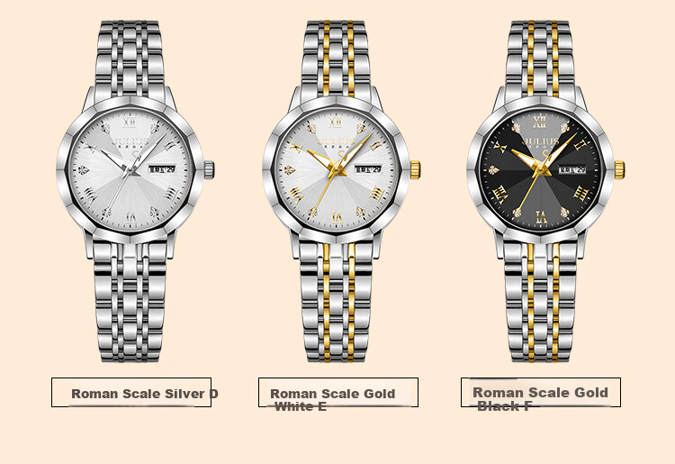 Julius Women's Watch [Gift for Goddess Day], Amunni Starry Sky Brand Ladies Quartz Watch for Girls 6