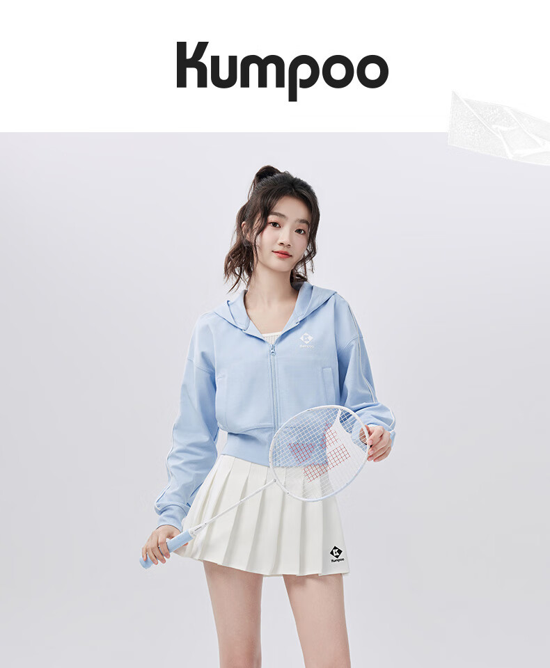 KUMPOO K243W-7033 Women's Black Badminton Sports Skirt Running Skirt XL 1