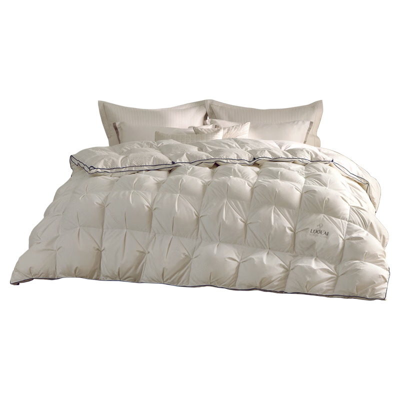 Luolai Home Textiles Down Quilt A-Class 95% Washed White Goose Down Aerospace Temperature Control Thickened Winter Quilt Core Approx. 5.8 Jin