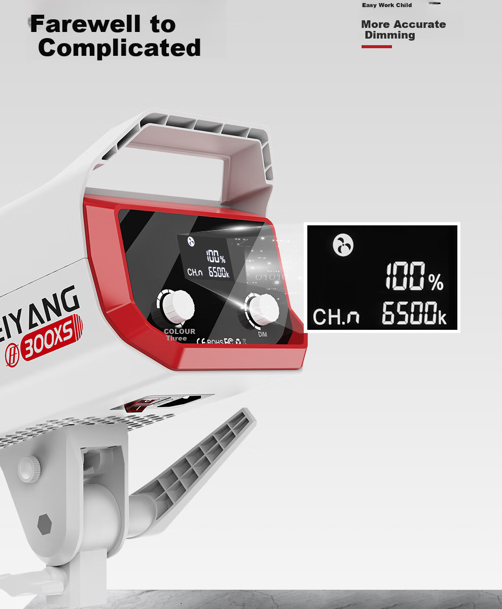 Beiyang Photography Live Streaming Fill Light, 300W Live Streaming Light, Professional Studio Soft Light, High Brightness COB Soft Box Beauty Light, Sunlight Environment Light, Deep Throw Light, Photography Light, Constant Light 16