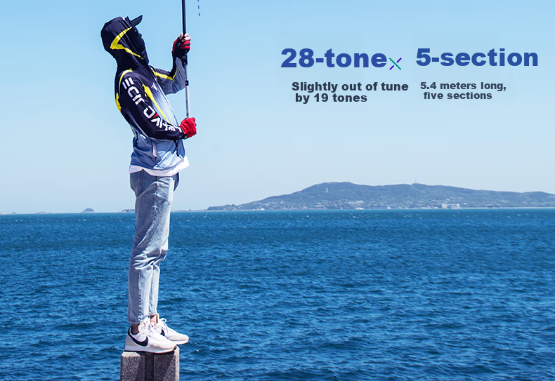 GW Fishing Rod, Handheld Rod, 5.4 Meters, Strong Hand, Lake And Reservoir Fishing Rod, 5H Ultra-Light, Ultra-Hard, 28-Section Large Comprehensive Rod, Fishing Pole, Fishing Tackle 3