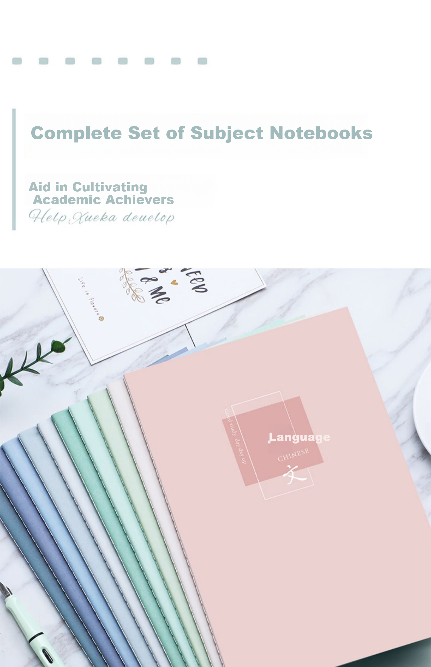 Faramon Subject-Specific Notebooks, Thickened B5 Size, for High School And Middle School Students, Complete Set of Seven Sciences, Subject-Specific Error Correction Books, for Chinese, English, And Mathematics Homework, 8-Pack Set 1