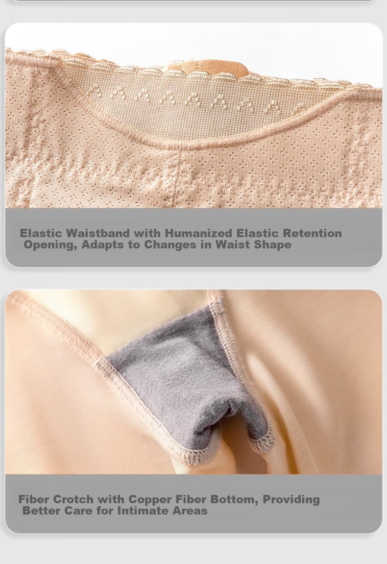 LangSha High Waist Tummy Control Butt Lifting Pants Women Strong Abdomen Slimming Seamless Thin Hook and Zipper Shaping Underwear Safety Shorts 12