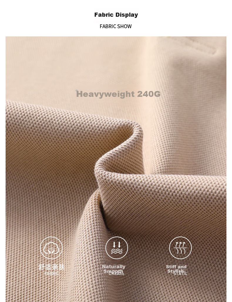 FIRS [100% Cotton] Pure Cotton Long-Sleeve T-Shirt for Men, Spring And Autumn New Style Solid Color Casual Polo Shirt Dad Wear 2