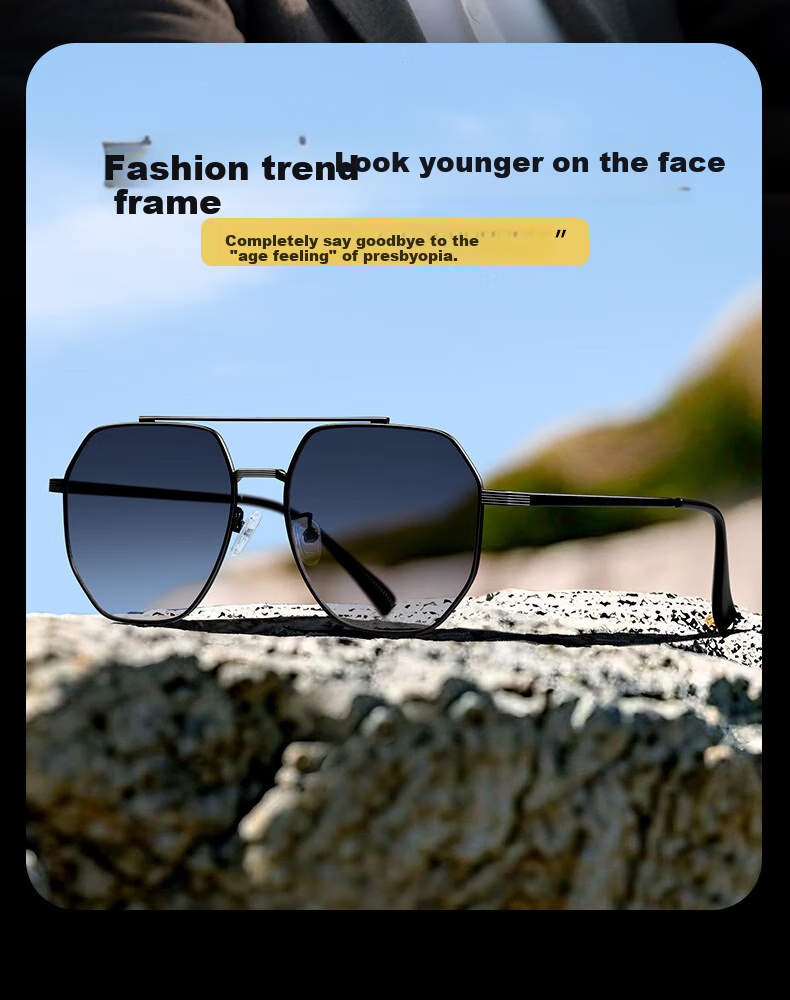 Mr.PuTian Reading Glasses for Men, Bifocal Driving Sunglasses, UV Protection 400 2