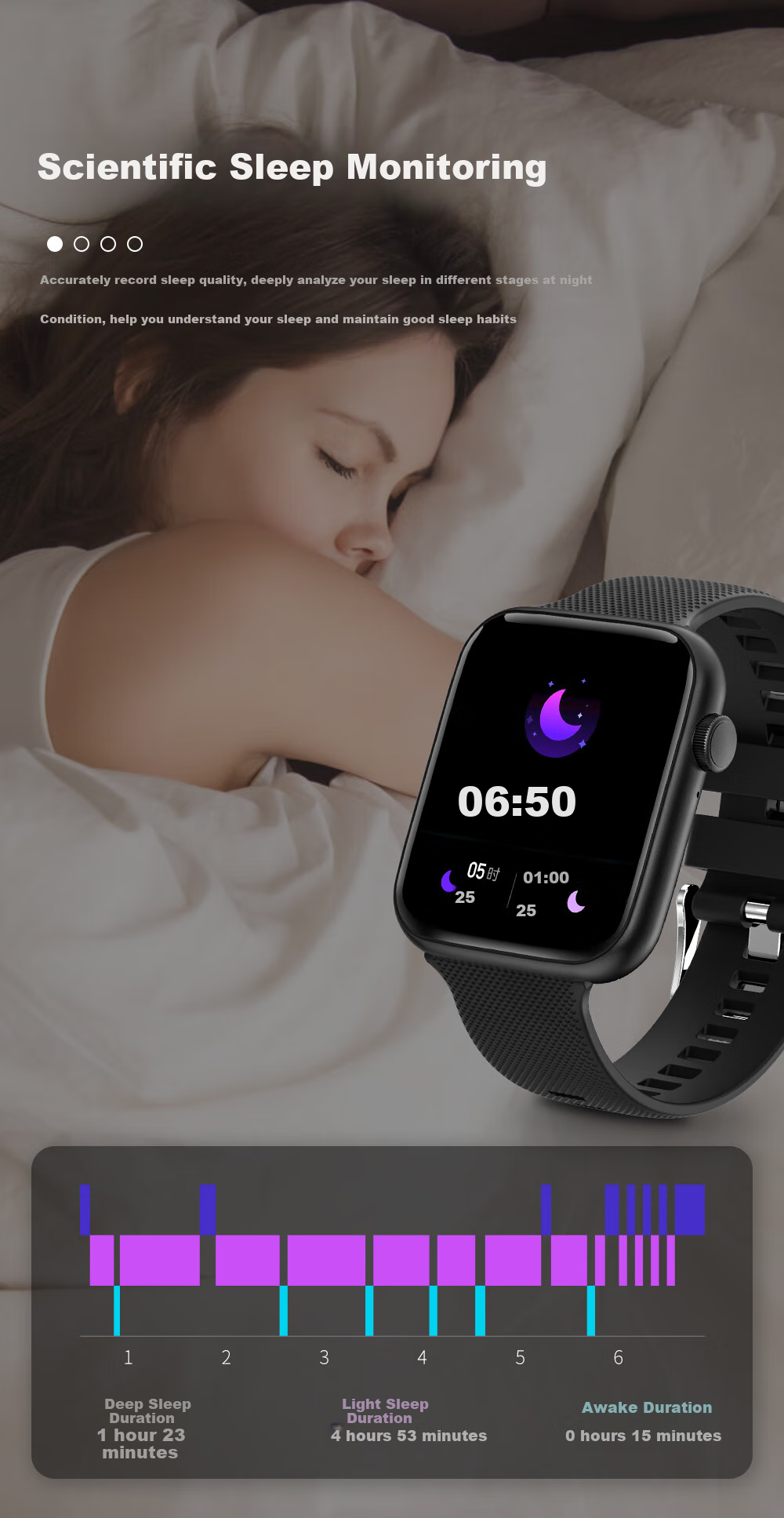 Aino Smartwatch Heart Rate Monitor Men's Sports Watch Health Call Bluetooth NFC Unisex 7