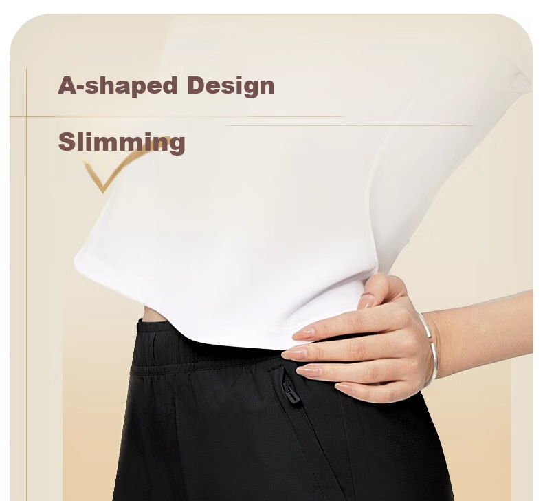 Li-Ning Women's Sports Shorts, Summer New Style, Running Ice Silk Quick-Dry Casual Beach Shorts, Yoga Loose Three-Quarter Length Pants, Size M 3