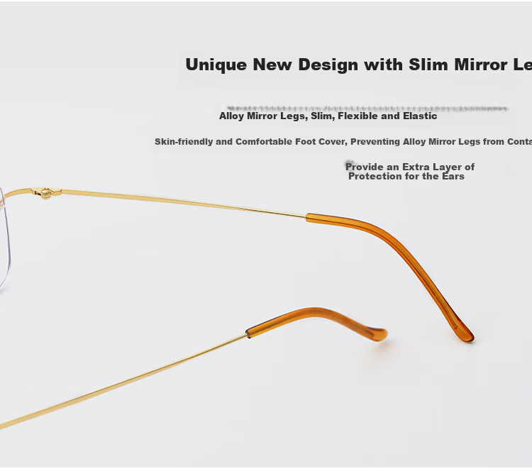 Mr. PuTian Anti-Blue Light Reading Glasses for Men And Women, Bifocal Presbyopic Glasses for Elderly, Genuine Gold Color, 150 Degrees (50-54 Years Old) 7
