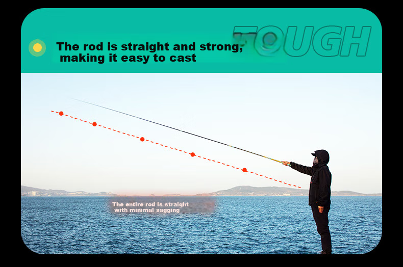 GW Fishing Rod, Handheld, 8.1 Meters, Water Color Liangchen, Lightweight, Versatile Rod, Ultra-Light, Ultra-Hard, 28 Sections, Fishing Pole, Crucian Carp Rod 15
