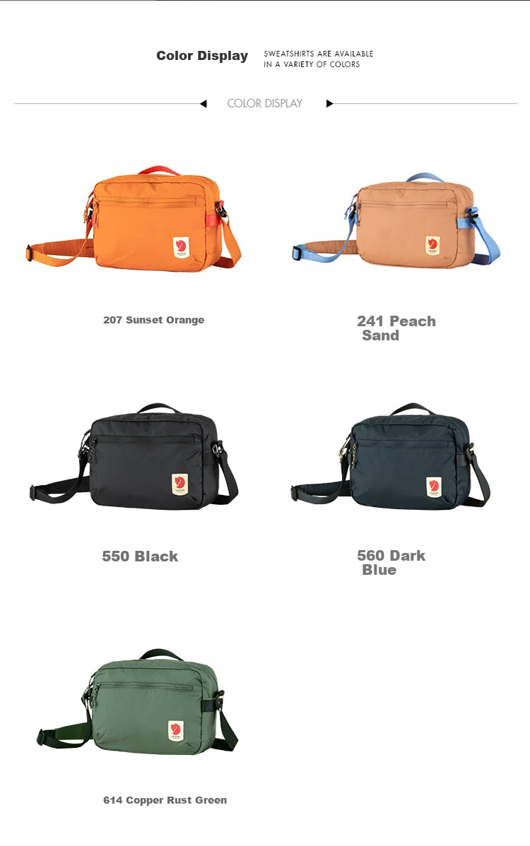 FJALLRAVEN Crossbody Bag, Everyday Sports Shoulder Bag, Waist Pack, 23227-550, Black, 3L 2