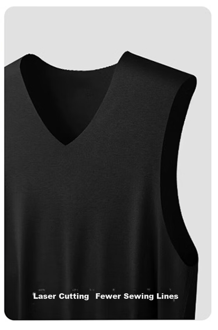FitonTon, 2-Pack Men's Tank Tops, Spring And Summer Modal Seamless Undershirt, Athletic Vest for Men, Base Layer 10