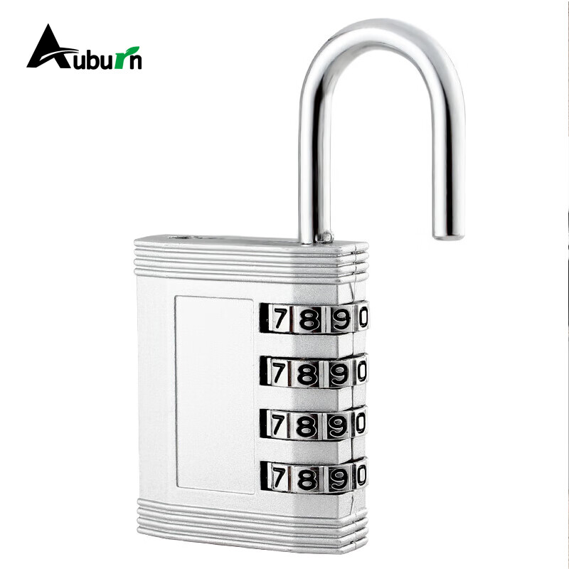 Aoben Padlock, Suitable for Dormitories, Waterproof, Combination Lock, Cabinet Door Lock 7610C Silver