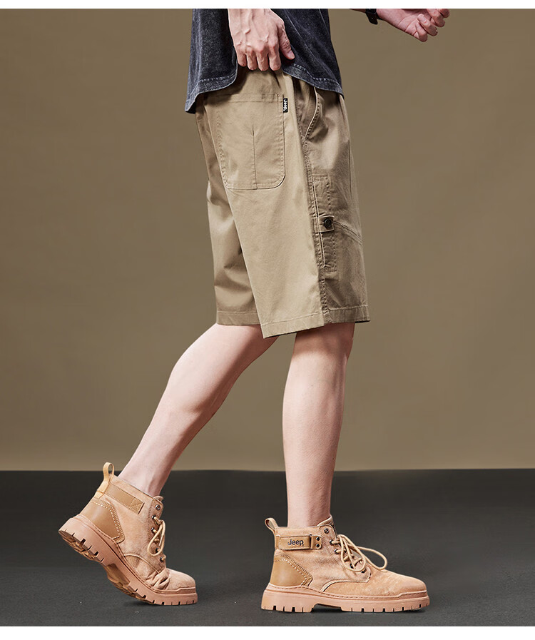 JEEP High-Quality Casual Five-Point Shorts for Men, Summer 2026 Lightweight Mid-Length Pants 9