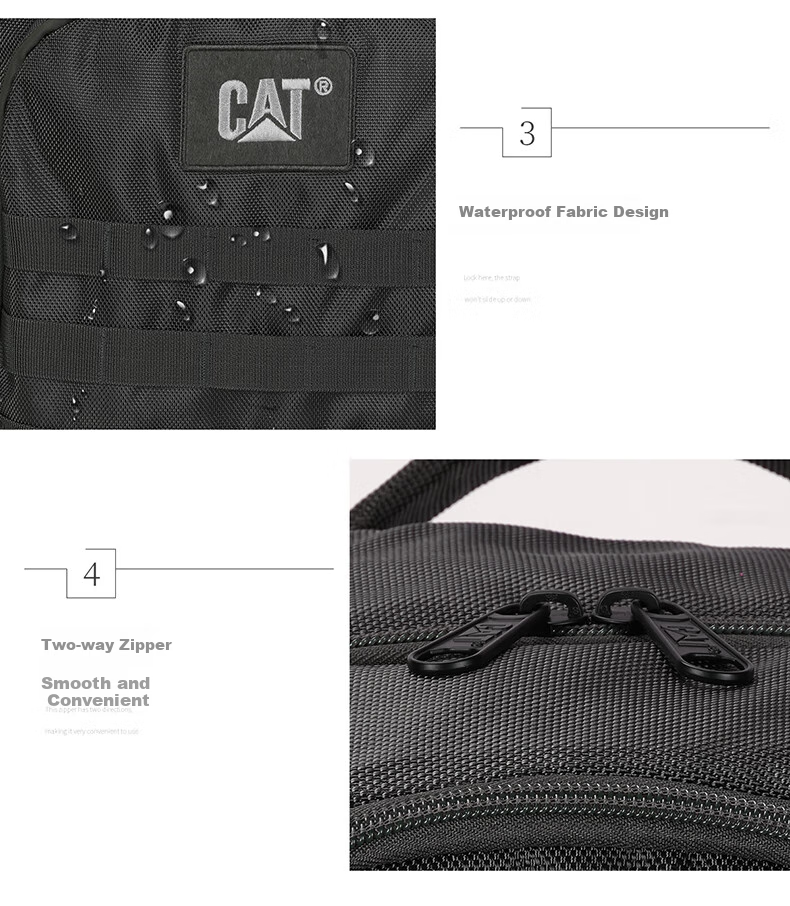 CAT Backpack, Laptop Bag, Outdoor Sports Hiking Bag, 15/16 Inch Large Capacity Men's Schoolbag, Black, 84175 7