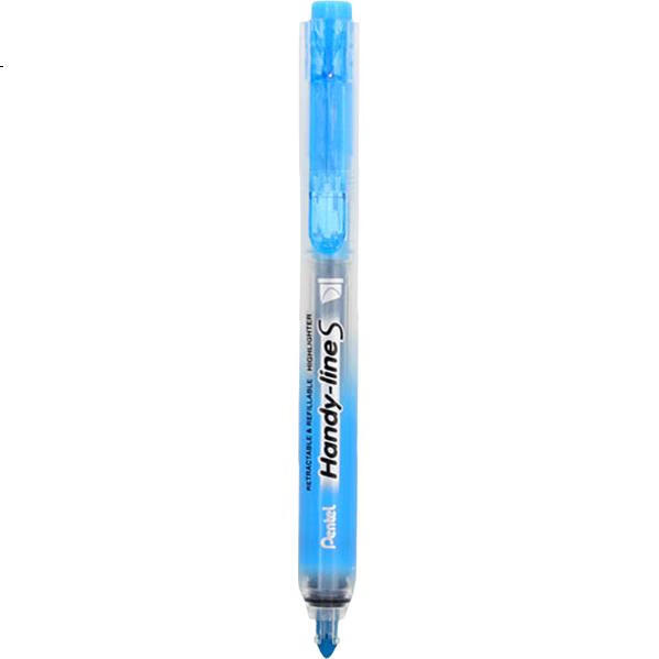 Маркер Pentel SXS15, выдвижной, для журналов, большой емкости, перезаправляемый, флуоресцентный, 4.5 мм, небесно-голубой