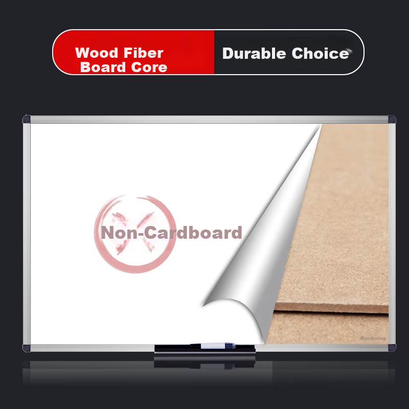 AUCS Whiteboard Wall-Mounted Writing Board, 180*120cm, Magnetic Blackboard for Conference Rooms, Teaching Offices, Meeting Rooms, Training Classes, Erasable Large Whiteboard, Display Board