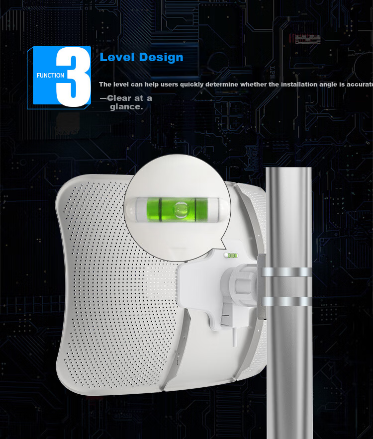 COMFAST Outdoor 11km Long-Range Transmission Bridge, 900Mbps 5.8G Anti-Interference CPE, Elevator Monitoring Transmission, Wireless WiFi Bridge, Outdoor AP Waterproof And Dustproof CF-E319A 9