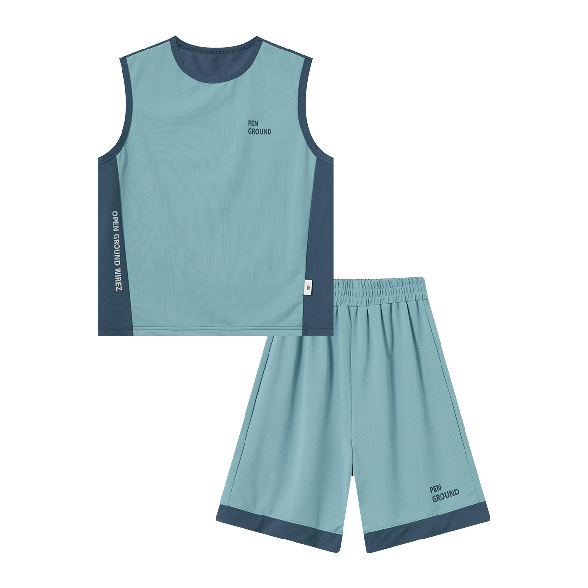 Duoduojia [Smooth And Skin-Friendly] Boys' Running Sports Set, Summer Fitness Training Children's Vest Shorts, Breathable Two-Piece