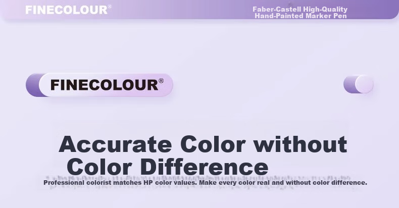 FINECOLOUR 3rd Generation Alcohol-Based Dual-Tip Markers, 48 Colors, Transparent Pen Case Set, Art Sketching Watercolor Pens, Art Education Drawing Pens 19