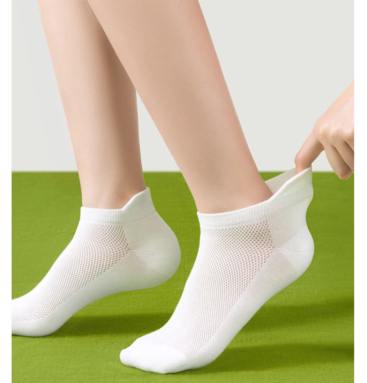 Buddygo Disposable Women's Socks Antibacterial Daily Use No-Wash Socks Travel Military Training Cotton White 5 Pairs 7