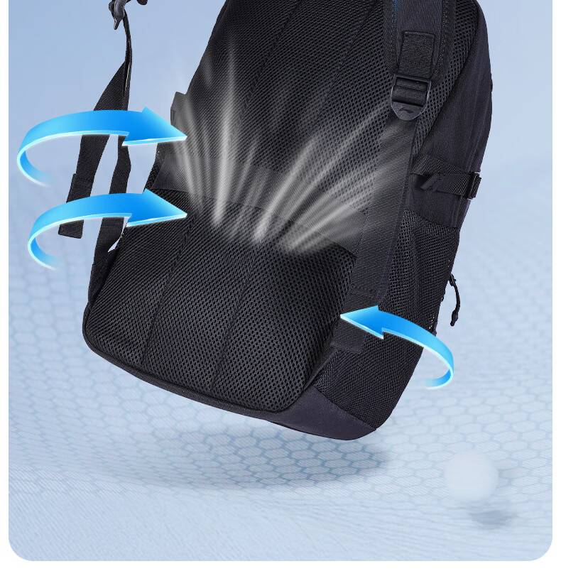 Li-Ning Men's Backpack Lightweight Waterproof School Bag for High School Students Laptop Bag Women's Student Backpack Light Gray 3