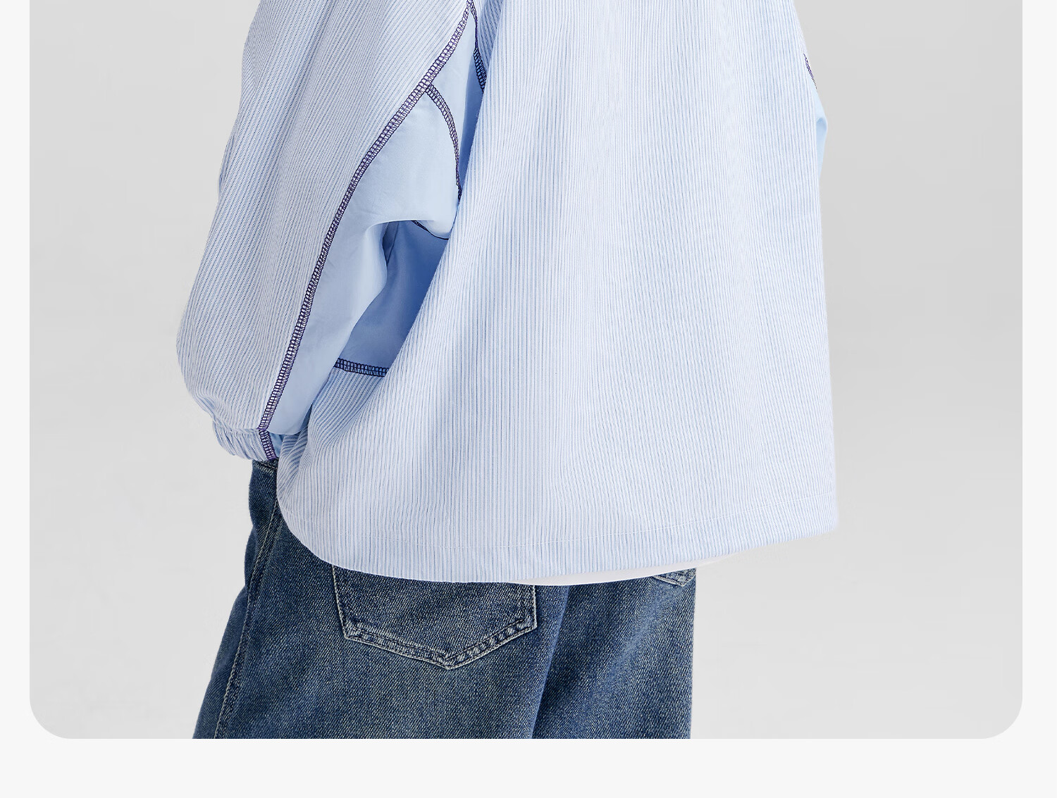 Zuoxi Boys' Shirt, 2026 New Style Children's Jacket, Thin Boys' Zipper Shirt, Long-Sleeve Spring Wear, Blue, Size 110 15
