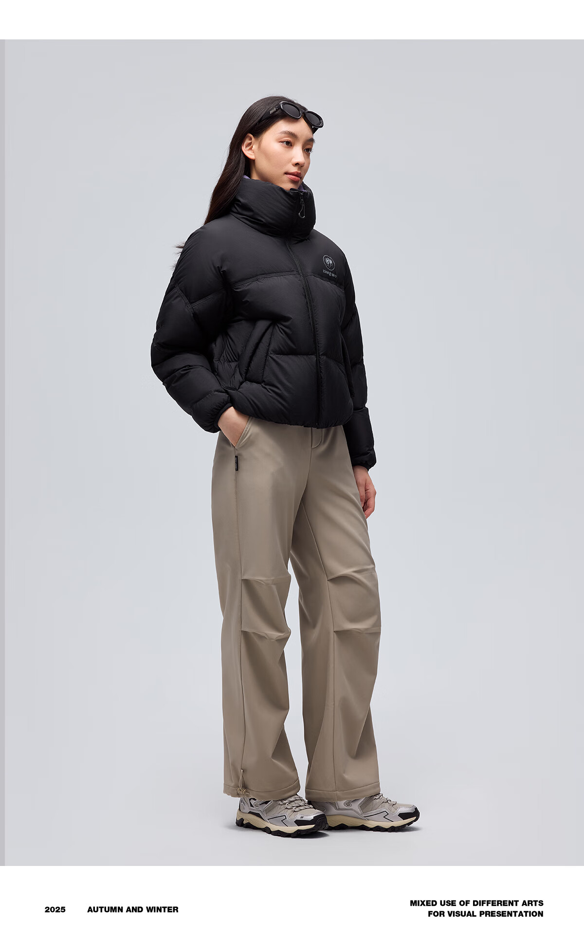 Panda Zhang Yuxi Style [Yongdong] Women's Autumn Winter 90% Down High Loft Short Puffer Jacket 8248 12