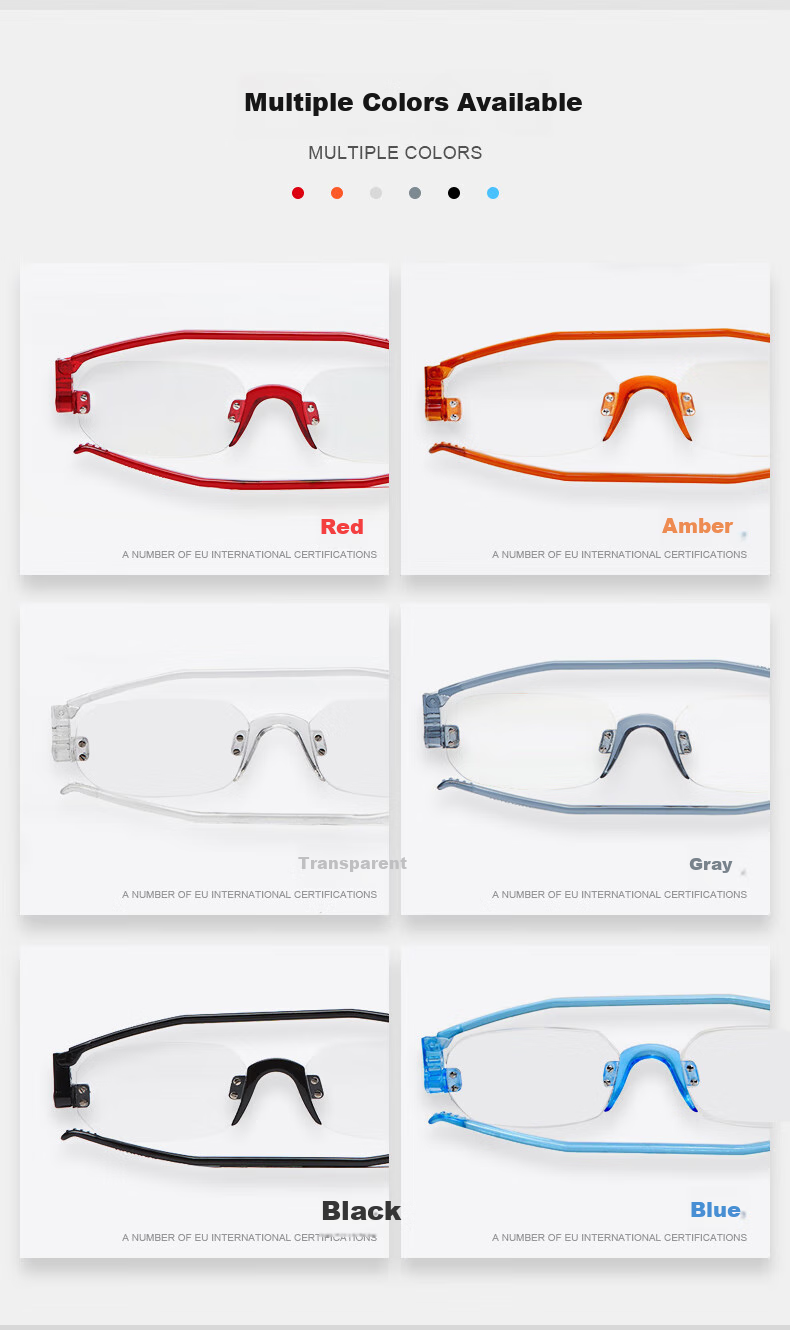 NANNINI Italian Imported Reading Glasses for Men And Women, High-Quality Anti-Blue Light High-Definition Foldable Ultra-Light Portable Genuine Presbyopic Glasses 9