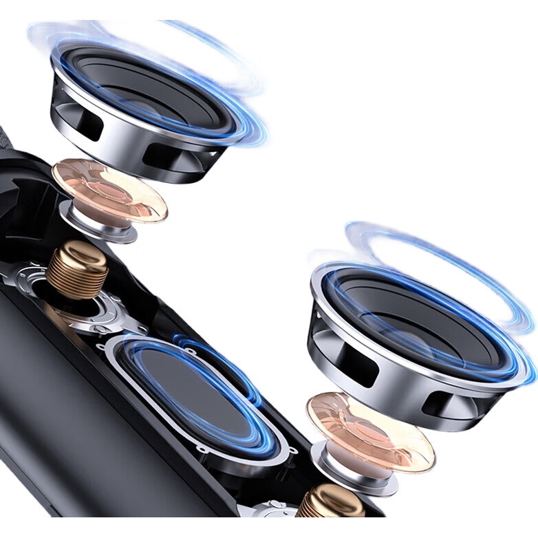 Soaiy MC67 - портативный микрофон-колонка для караоке, с Bluetooth, встроенной звуковой картой, подходит для смартфонов, планшетов и ТВ