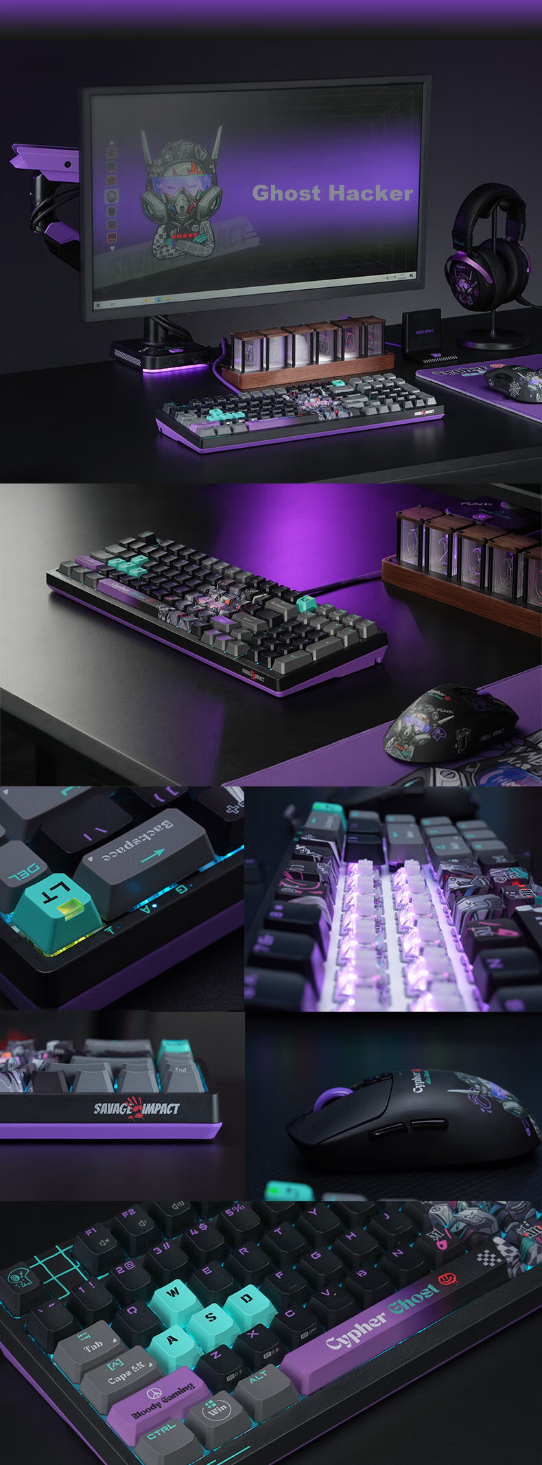 A4TECH AT98 99-Key Mechanical Keyboard Wired Gaming Keyboard E-Sports Mechanical Keyboard Specialized Optical Switch Keyboard for Wild Tribe Light Switch Phantom Black Hacker Wired 11