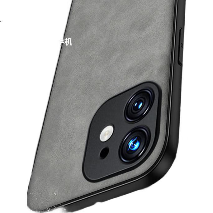 Чехол для Apple iPhone 12 SHIYONG, из натуральной кожи, синий