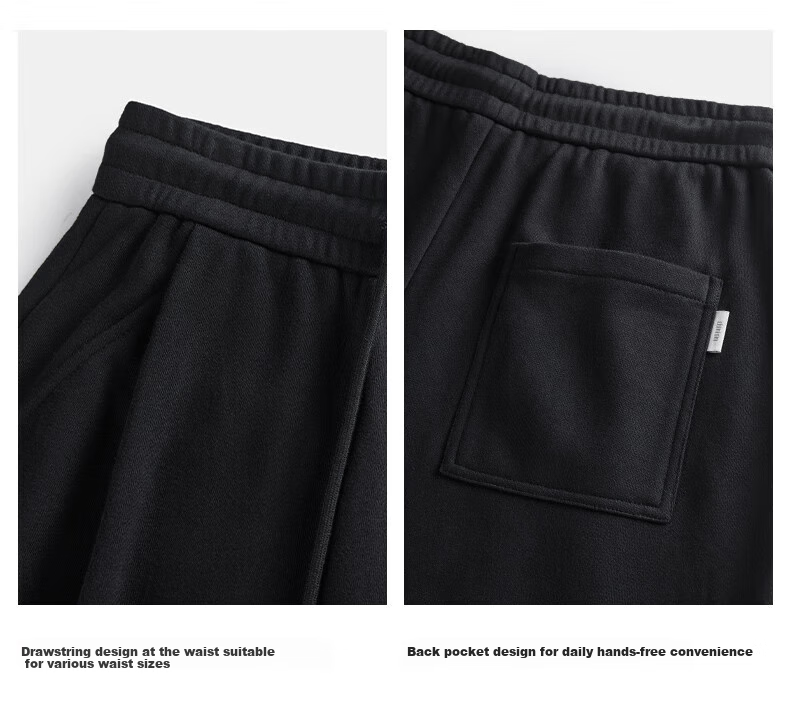 CHINISM Casual Pants, American-Style Curved Knife Pants, Straight-Leg Trendy Fashion Sweatpants, Sports Pants, Loose-Fitting Trousers, Slimming Effect, Draping Long Pants 6