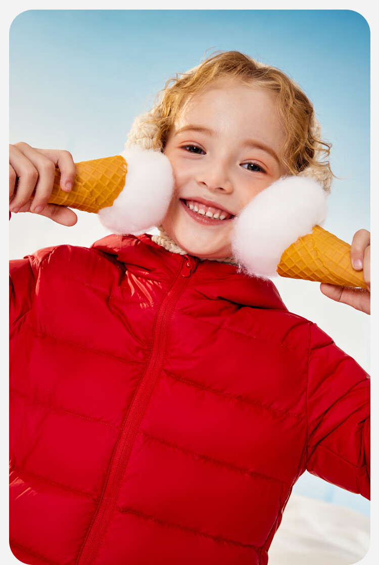 Minibala Kids Unisex Waterproof Hooded Down Jacket Winter 2025 9