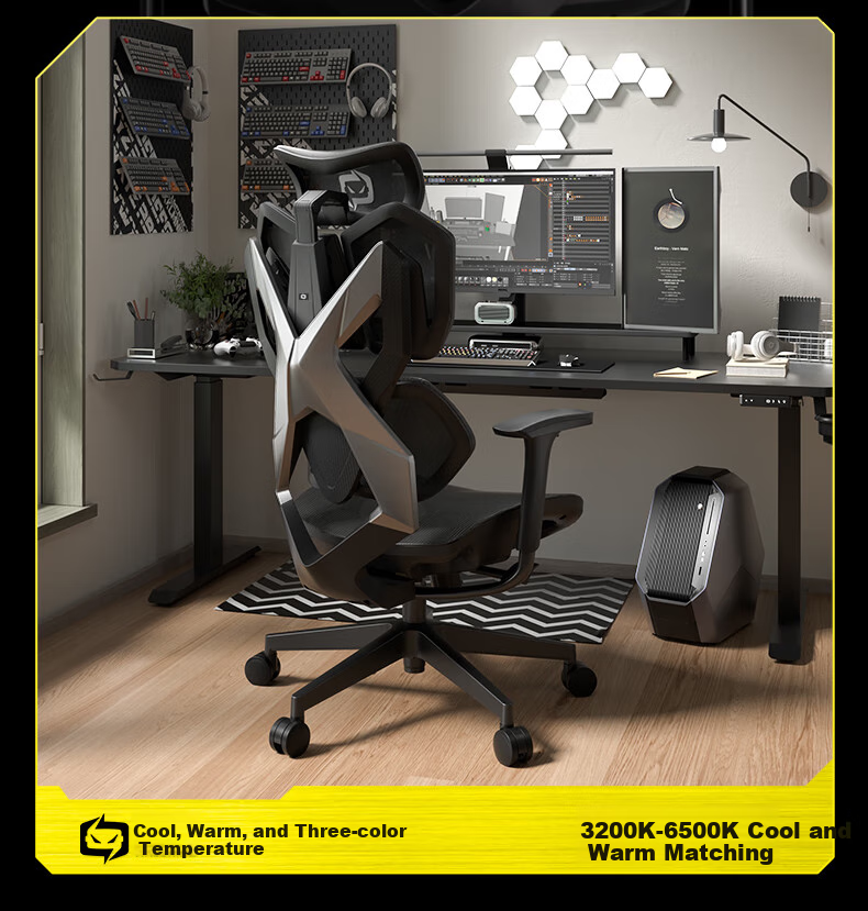 Xiaoqi X5 Gaming Chair, Ergonomic Chair, Gaming Computer Chair, Office Student Home Use, Dual C Lumbar Pillow, Reclining, Long Sitting without Fatigue 19