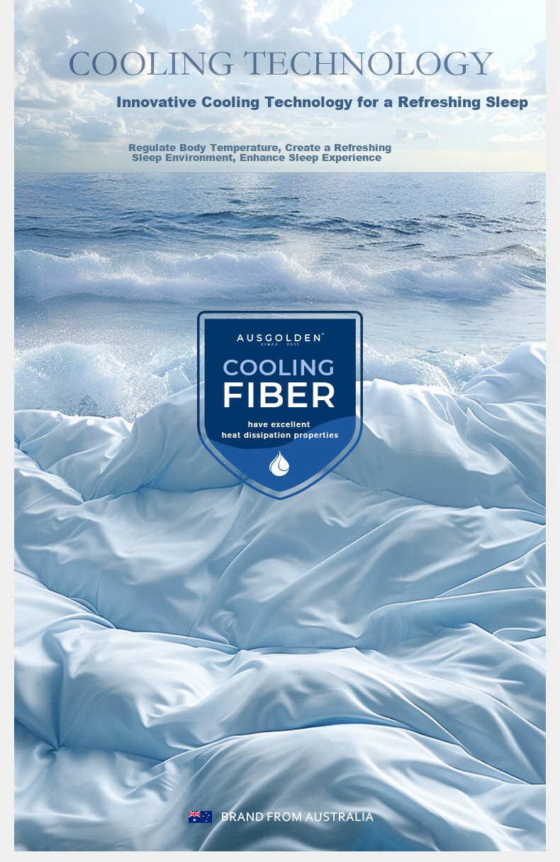 AusGolden M Series Blade Summer Cooling Quilt Anti-Mite Antibacterial Baby Grade A Washable Machine Washable Air Conditioning Quilt 200*230cm 5