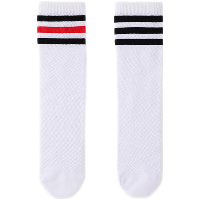 Banbi Children's Soccer Socks, Summer Thin Mesh, Student Sports Over-Knee Long Cotton Socks, B0536, Size L