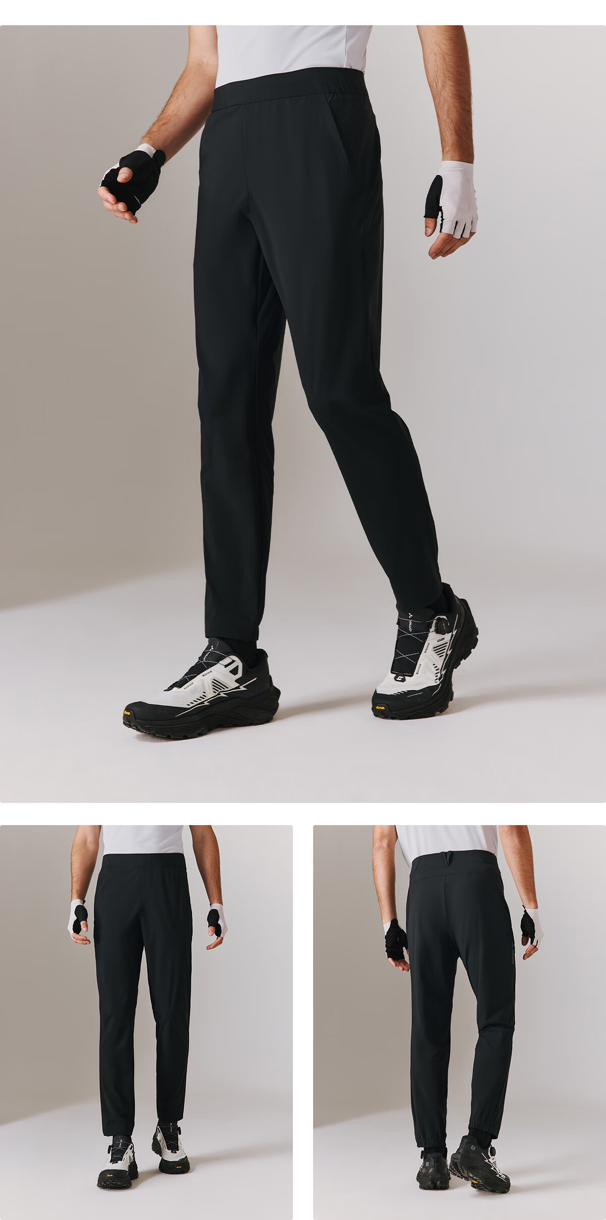 VAUDE Quick-Dry Pants for Men, Outdoor Hiking Climbing Cool-Feel Sun Protection High-Elasticity Summer Trousers 4